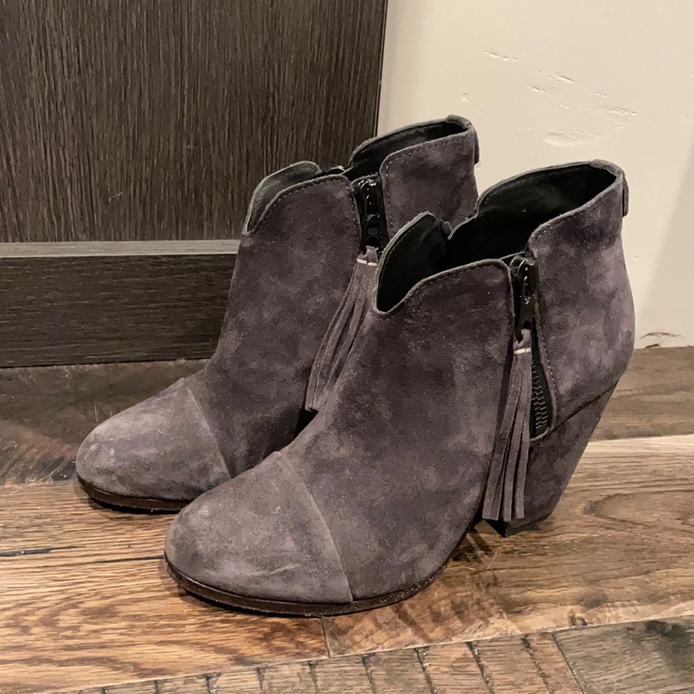 Rag and Bone Grey Bootie 35